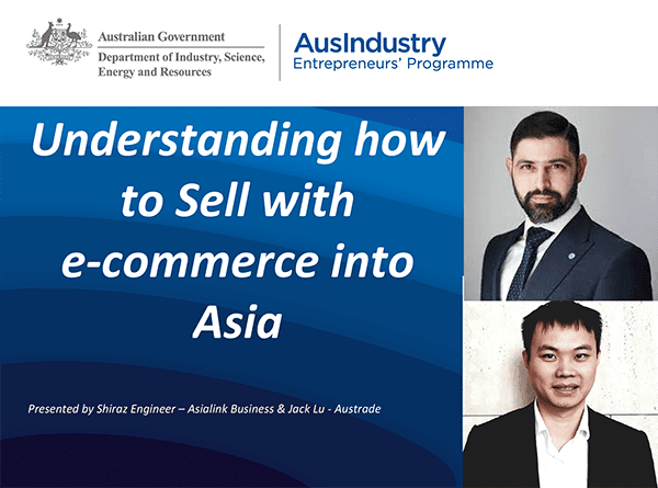 Webinar: Understanding how to Sell with e-commerce into Asia