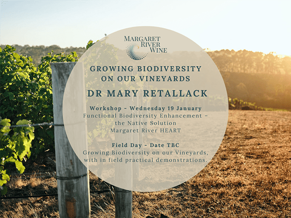 Growing Biodiversity on our Vineyards – Dr Mary Retallack