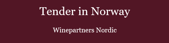 Tender in Norway: Winepartners