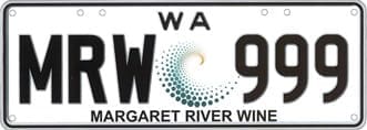 Margaret River Wine Number Plates